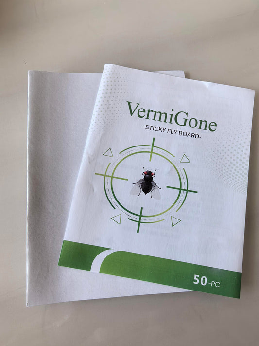 Vermigone Fly Paper 100 Pcs